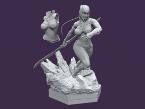 danke weiblich wunder zahl kunst skulptur 3d drucken modellieren spielzeug spiele spielzeuge 3d print model - Mito3D