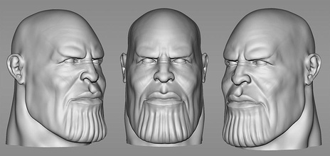 thanos stl 3d modeli baskı yazıcı modu sanat marvel avengers sonsuzluk savaş <url> model büstü heykel yazdırılabilir portre heykeller 3d print model - Mito3D