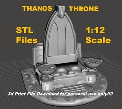 thanos throne stl 3d printing avengers comic marvel toy action figure diorama games toys 3d print model - Mito3D