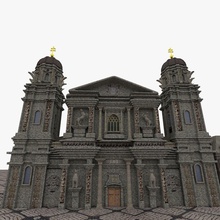 theatinerkirche church art architectural architecture city house other 3d print model - Mito3D