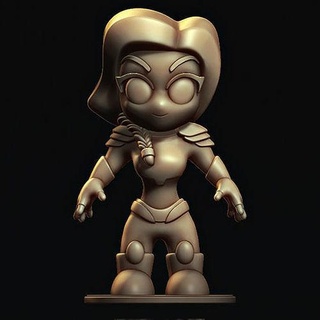 Vorwürfe Eternale Angelina Jolie Wunder Chibi Anime Manga Kunst Skulpturen 3d print model - Mito3D