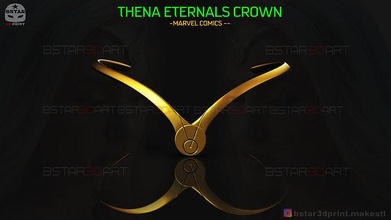 thena eternals crown - angelina joli headband 2021 marvel comics stl mask cosplay halloween costume games toys 3d print model - Mito3D
