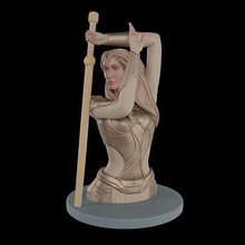 thena eternals marvel mcu goddess 3dprint printing worrior character miniature sculpture statue comic highpoly woman fantasy superhuman fictional hero art sculptures 3d print model - Mito3D