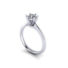 tiffany 6 zinke ring v2 juwel engagement hochzeit schmuck diamant silber gold engagem mode sterling anhänger halskette schönheit ohrringe ringe 3d print model - Mito3D