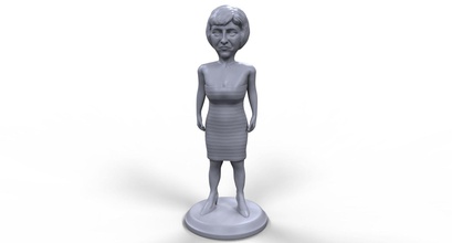 theresa Yüksek Kalite 3d yazdırılabilir minyatür stilize olabilir sanat politikacı siyasi İngiliz enlgand lider Başbakan primeminister brexit AB kadın Bayan heykel tahta oyunu heykelcik masa üstü heykeller 3d print model - Mito3D