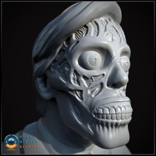 vivono busto posa 01 - art testa umana la scultura statua l'anatomia theylive fanart fan scifi sci fi alien 3d 3dprintable 3dprint stampabile sculture 3d print model - Mito3D