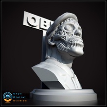 eles vivem busto pose de 2 a arte cabeça humanos escultura estátua anatomia theylive fanart fã scifi sci fi gratuito alien 3d 3dprintable 3dprint printable esculturas 3d print model - Mito3D