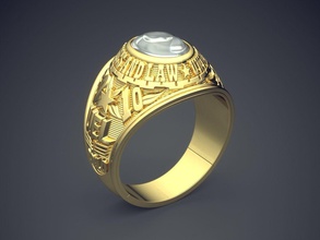grueso grabado anillo diamante cad 6973 brillante canalla diseño compromiso joya oro joyería platino imprimible anillos plata boda 3d print model - Mito3D