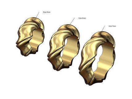magro francese contorto tallone fascino corda filo intrecciato braccialetto pendente gioielleria stampabile oro argento collana moda reperti 3d modello braccialetti 3d print model - Mito3D