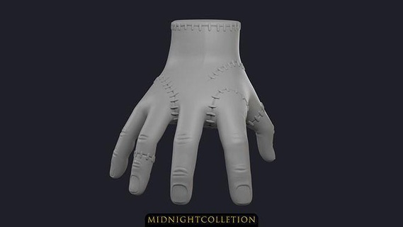 thing - family addams hand horror cute cool wednesday fanart monster fidgettoy toy fan art chose deco halloween sculptures 3d print model - Mito3D