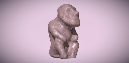 düşünür gökyüzüne bakıyor sanat eski artifact şekil heykelcik bulabilirsiniz heykel mystic clay orta heykeltraşlık anıt Bronz yaş Arkeoloji heykeller 3d print model - Mito3D