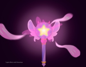 tercero magia wand star mariposa estrella mal varita mágica disney efectivo niña canal serie dibujos animados tv corazón realeza svtfoe juegos juguetes 3d print model - Mito3D