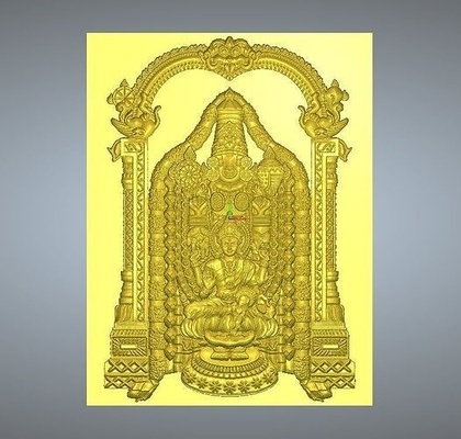 thirupathi balaji lakshmi madera tallado rlf arte perumal vaikuntha garuda thirumangai azhwa serio venkatachalapatia lakshmipati venkateswara casa mueble 3d print model - Mito3D