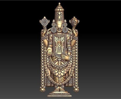 thirupathi balaji perumal Vaikuntha sérieusement ranganatha sudarshana chakra Vishnu sahasranama venkatachalapathie lakshmipati venkateswara bijoux pendentifs 3d print model - Mito3D