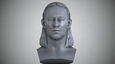 thom yorke radiohead roccia musicista famoso ritratto stella rock chitarra Britannico Regno Unito uk scultura fallimento arte sculture 3d print model - Mito3D