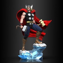thor 54cm stl file sculpture marvel collectibles digitalart 3dprinting resin collection art statue avengers sculptures 3d print model - Mito3D