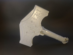 thor hammer of krieg mjolnir donner spiele spielzeuge 3d print model - Mito3D