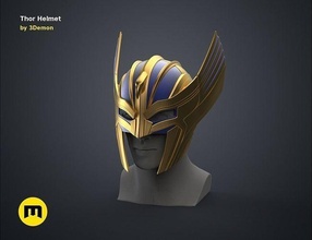 Thor capacete amar trovão Deus Asgard asgardiano leme armaduras poderoso maravilha herói destruidor tempestades mjolnir vingadores vingador Águia ravager hemsworth jogos brinquedos 3d print model - Mito3D