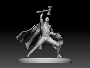 thor modelo 3dfor impresión hombre héroe maravilla model3d arte esculturas anatomía impresionar 3d print model - Mito3D