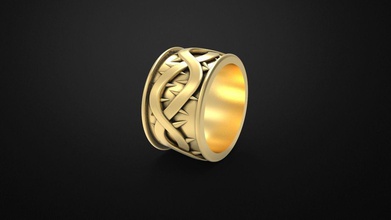Espinho Casamento anel homem homens joalheria ouro prata EUA Canadá Europa África Ásia jóia platina argolas 3d print model - Mito3D