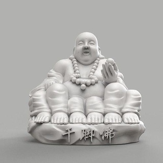 mille piedi ridendo buddha scultura religione arte statua religiou oggetto sculture 3d print model - Mito3D
