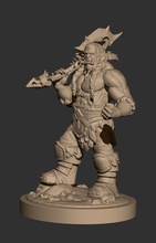 thrall zahl beeindruckend warcraft mmorpg fantasie fiktiv kreatur ork welt of stilisiert rollenspiel spiele spielzeuge 3d print model - Mito3D