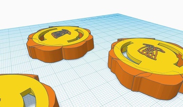 three of my custom beyblade dragon fang image design frame money business games toys 3d print model - Mito3D