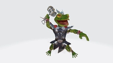 throg movie frog thor model cinema games toys 3d print model - Mito3D
