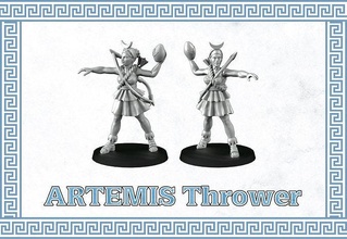 thrower artemis player fantasy football toy game miniature 3d 3dsculpture gametoys miniatures bloodbowl gamers play games toys board 3d print model - Mito3D