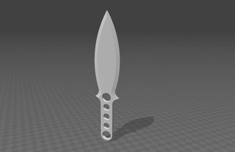 throwing knife hobby-diy ninja weapon 3d hobby diy other fashion shoes art scans replicas miniatures sci fi hand tools 3d print model - Mito3D