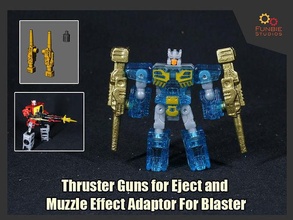 propulsore pistole espellere museruola adattatore blaster trasformatori propulsori giochi giocattoli 3d print model - Mito3D