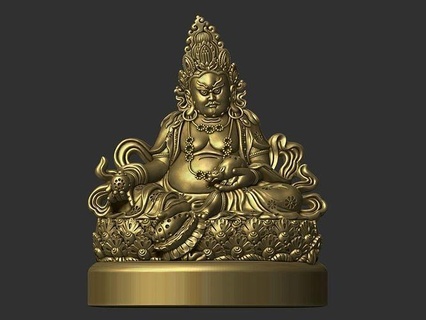 tibetan buddha bodhisattva tibet statue sculpture religion religious printable carving oriental asian ancient classical ornament decoration art sculptures 3d print model - Mito3D