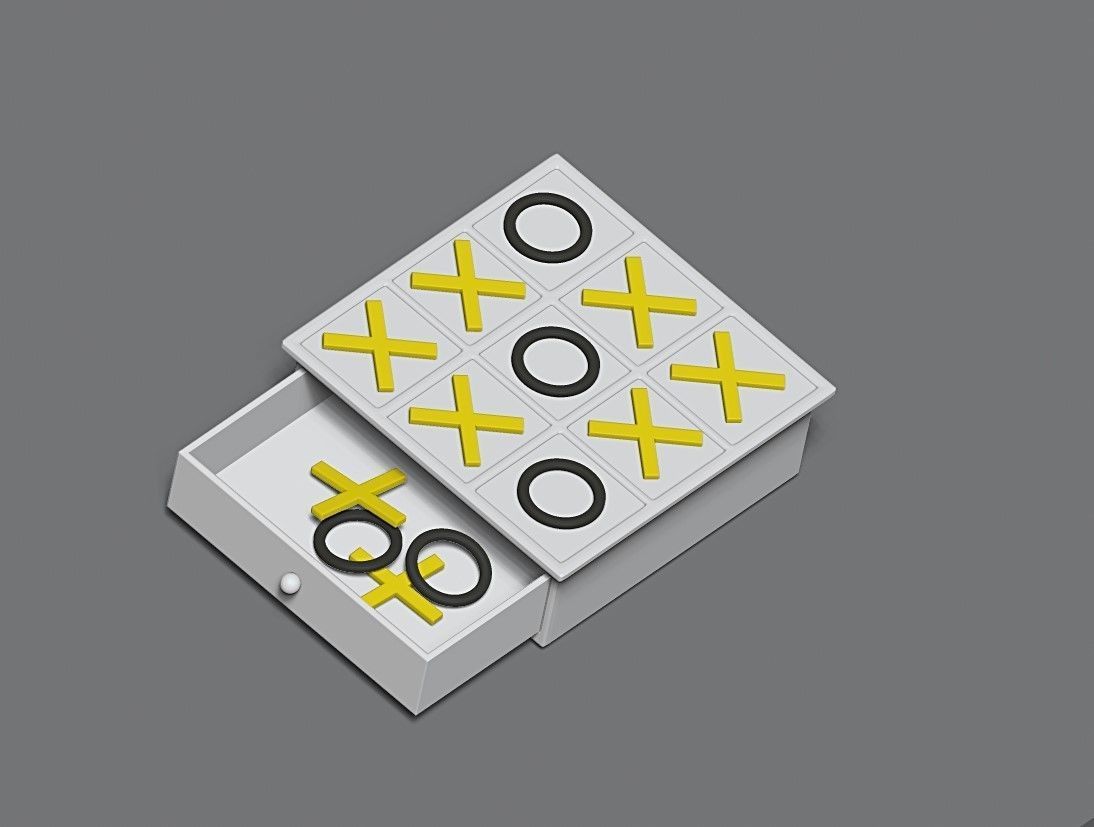 Tictactoe yazı tahtası oyunlar tik tac ayak parmağı oyuncaklar 3D print model - Mito3D