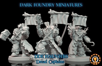 tide haunters - dread captain kit darkfoundryminatures 28mm firstborn tabletop wargaming scifi miniatures games toys board chaos deathguard 3d print model - Mito3D