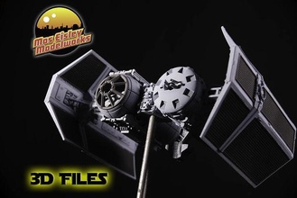 tie bomber star wars space war scifi sci fi fighter model kit sith jedi force fiction aircraft spacecraft spaceship science vader hobby diy 3d print model - Mito3D