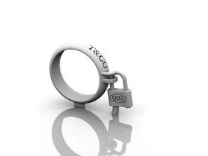tiffani1 gioielli oro argento gioiello anello preziosi anelli 3d print model - Mito3D