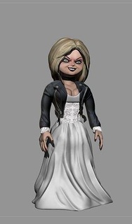 Tiffany chucky personagem filme boneca Horror 3dprint Bruxas assustador zbrush jogos brinquedos 3d print model - Mito3D