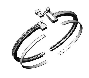 tiffany armband 2 schmuck gold silber diamant ring druckbar juwel anhänger halskette ohrring ringe mode design sterling engagement armbänder 3d print model - Mito3D