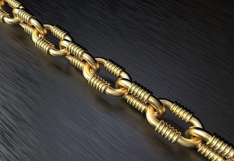 tiffany catena collegamento braccialetto collana dimensioni pacco gioielleria oro gioiello moda argento lusso tiffanylink brillante braccialetti squillare stampabile collane 3d print model - Mito3D