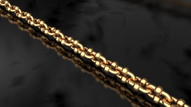 tiffany cadena enlace modelo oro plata joyería joya Moda collar pulsera collares 3d print model - Mito3D