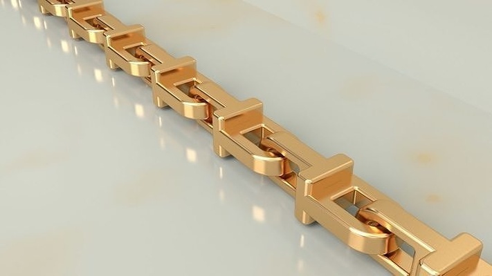 tiffany chaîne lien collier or bracelet pendentif argent freiner co bracelets bijou bijoux acier mode colliers 3d print model - Mito3D