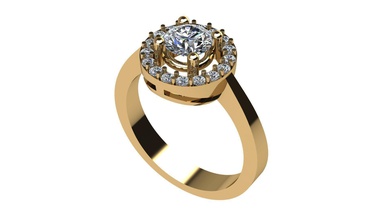 tiffany nişan yüzüğü takı mücevher platin yüzük düğün Safir giyim altın brillante topaz elmas parlak Hazine diamante taş gem 3d print model - Mito3D