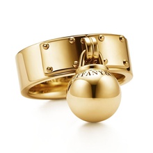 tiffany hardwear bola balançar anel imprimível ouro platina prata luxo cópia joalheria moda marca casamento fosco jóia colori invertido argolas 3d print model - Mito3D