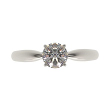 tiffany armonía estilo compromiso anillo listo fabricación diamante diamantes gemas oro joya joyería precioso anillos platino 3d impresión lujo 3d print model - Mito3D