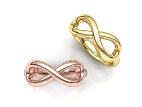 tiffany anneau infini 101 bijoux l'infini de l'anneau acheter 3d modèle 3dprint d'argent or les anneaux 3d print model - Mito3D