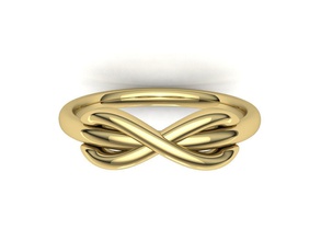 tiffany-style infinity ring 3d model tiffany jewelry fashionring tifanny jewellery jewel silver rings usa canada europe france 8ring united states italy printable band women 3d print model - Mito3D