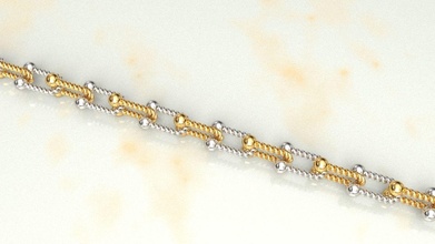 tiffany ligação pulseira torção colar ouro prata jóia pingente moda elo jóias pulseiras joalheria 3d print model - Mito3D
