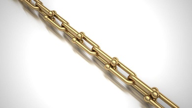 tiffany ligação pulseira ouro prata imprimível colar moda co originais aço gema jóias jóia joalheria pulseiras 3d print model - Mito3D