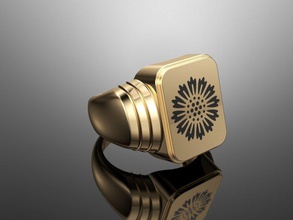 tiffany homens anel de homem n8 anéis os jóias platina ouro 3d print model - Mito3D