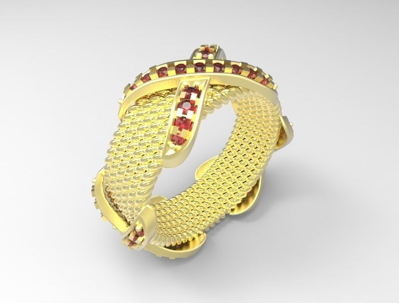 tiffany ring jewelry jewel tifanny nouveau platinum rings 3D print model - Mito3D